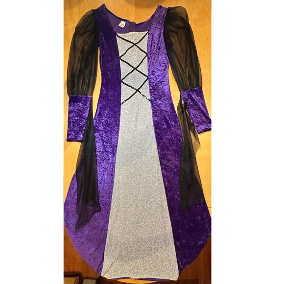 Charades Costume Dress Renaissance Medieval Witch Queen Vampire Vintage 90s - Picture 8 of 11